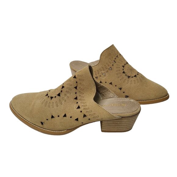 Musse & Cloud Womens Leather Nanette Tan Mules EUR 40 US 9 Western Made in Spain - Picture 4 of 8